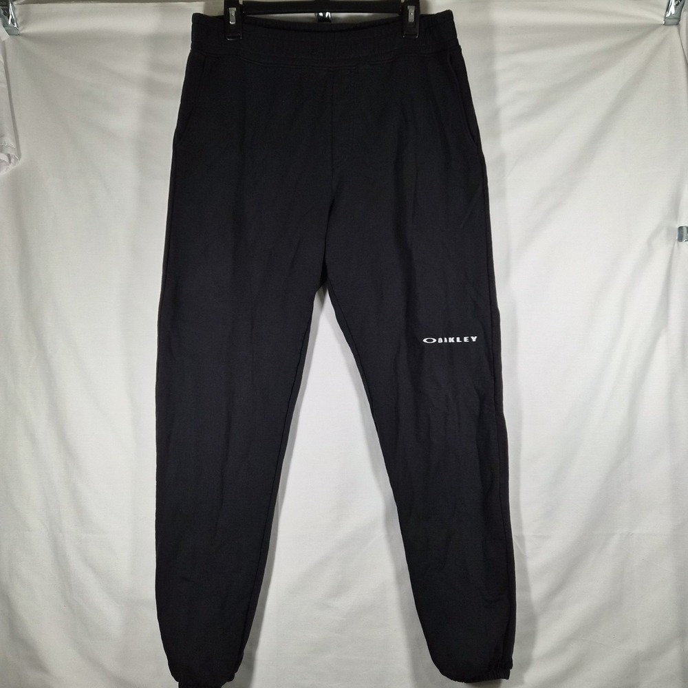 Oakley Mens Jogger Sweatpants Black Athletic Lounge Pants Size M 32x29